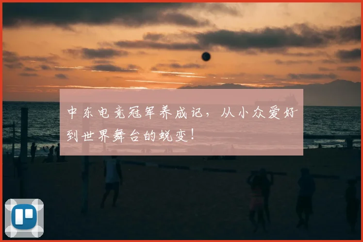 中东电竞冠军养成记，从小众爱好到世界舞台的蜕变！