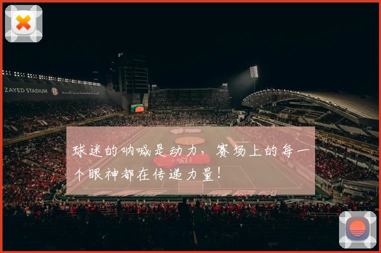 球迷的呐喊是动力，赛场上的每一个眼神都在传递力量！
